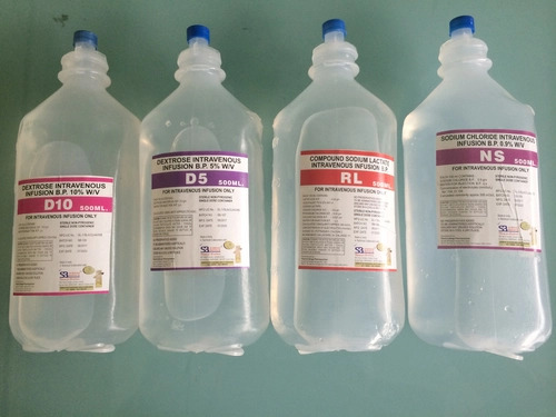 Transparent Plastic Iv Fluide Bottle